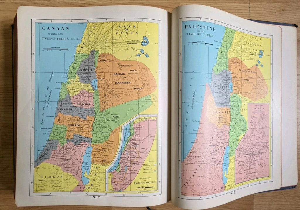 Color maps of Canaan and Palestine