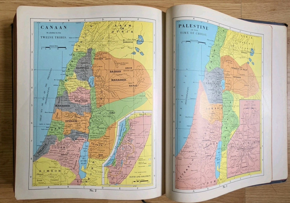 Color maps of Canaan and Palestine