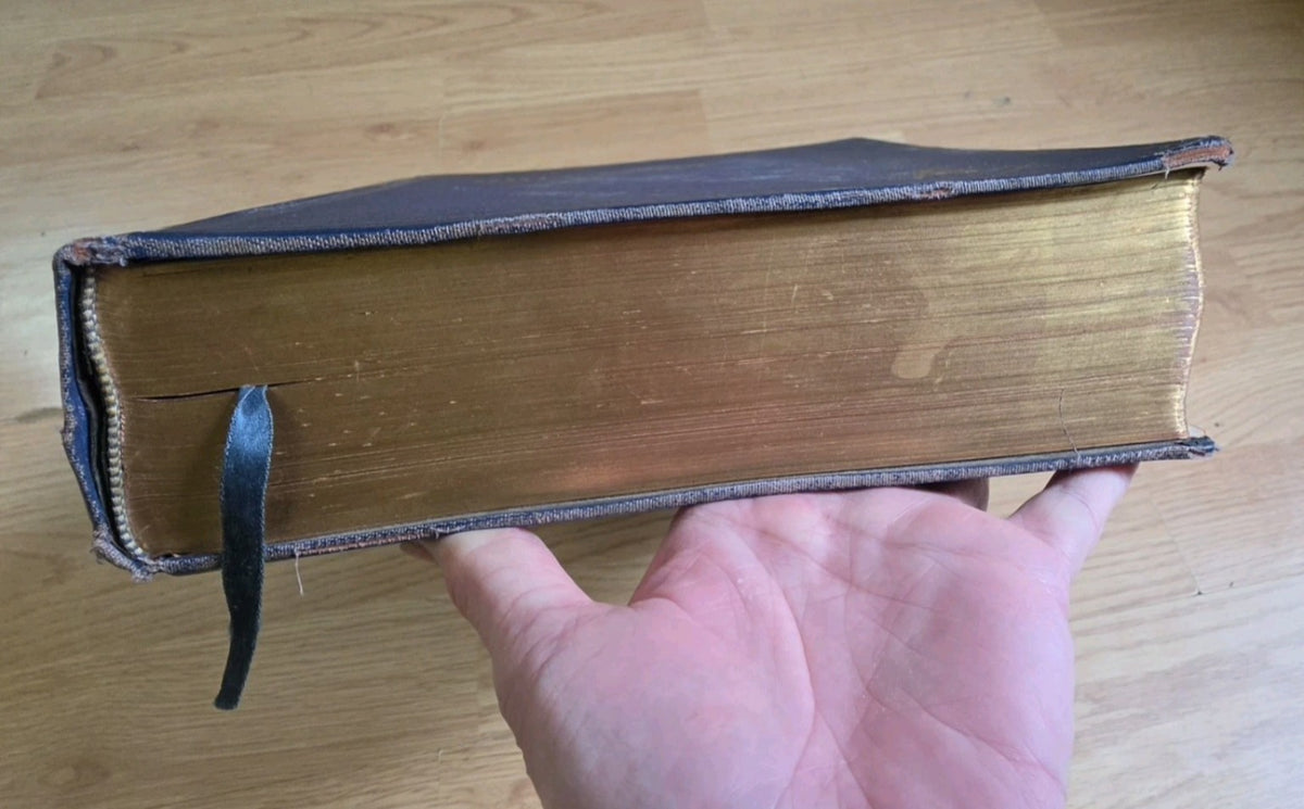 Gilt page edges and ribbon marker