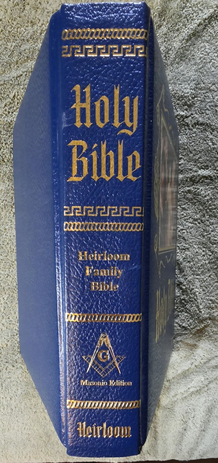 1988 Masonic Heirloom Family Bible spine