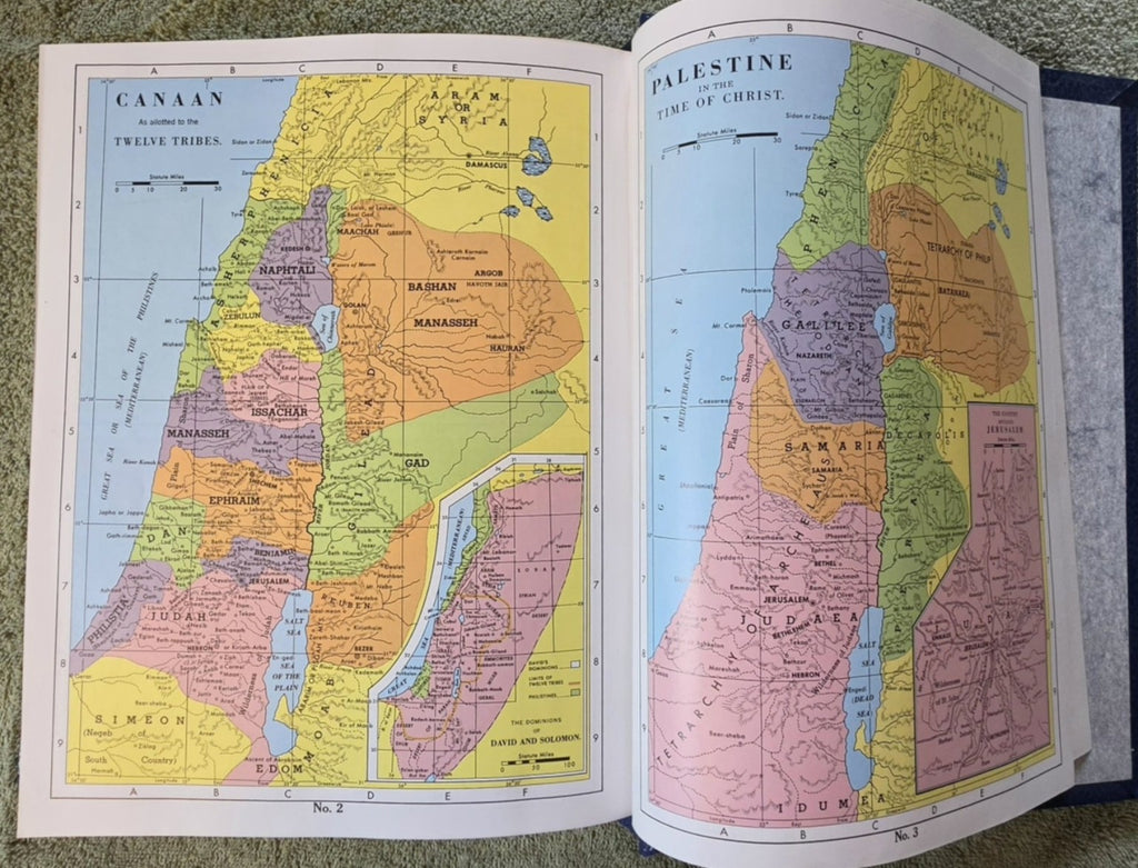 Color maps of Canaan and Palestine